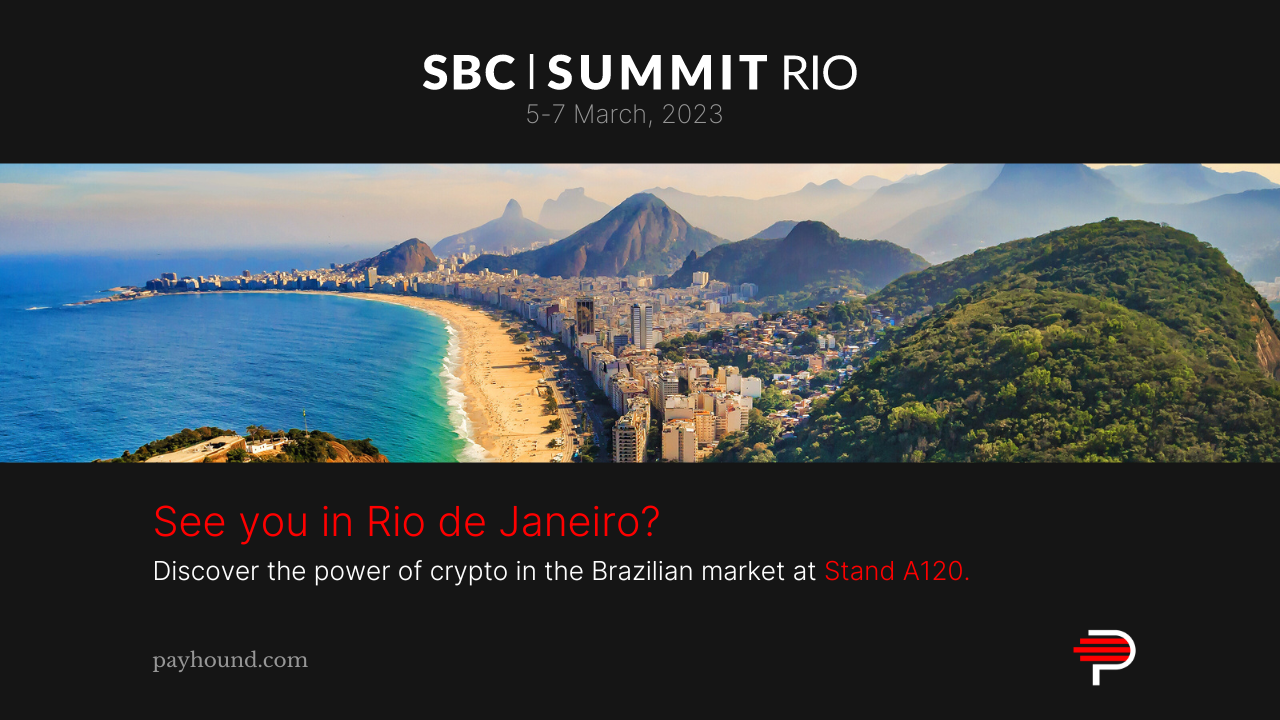 Payhound exhibits at SBC Summit in Rio de Janeiro